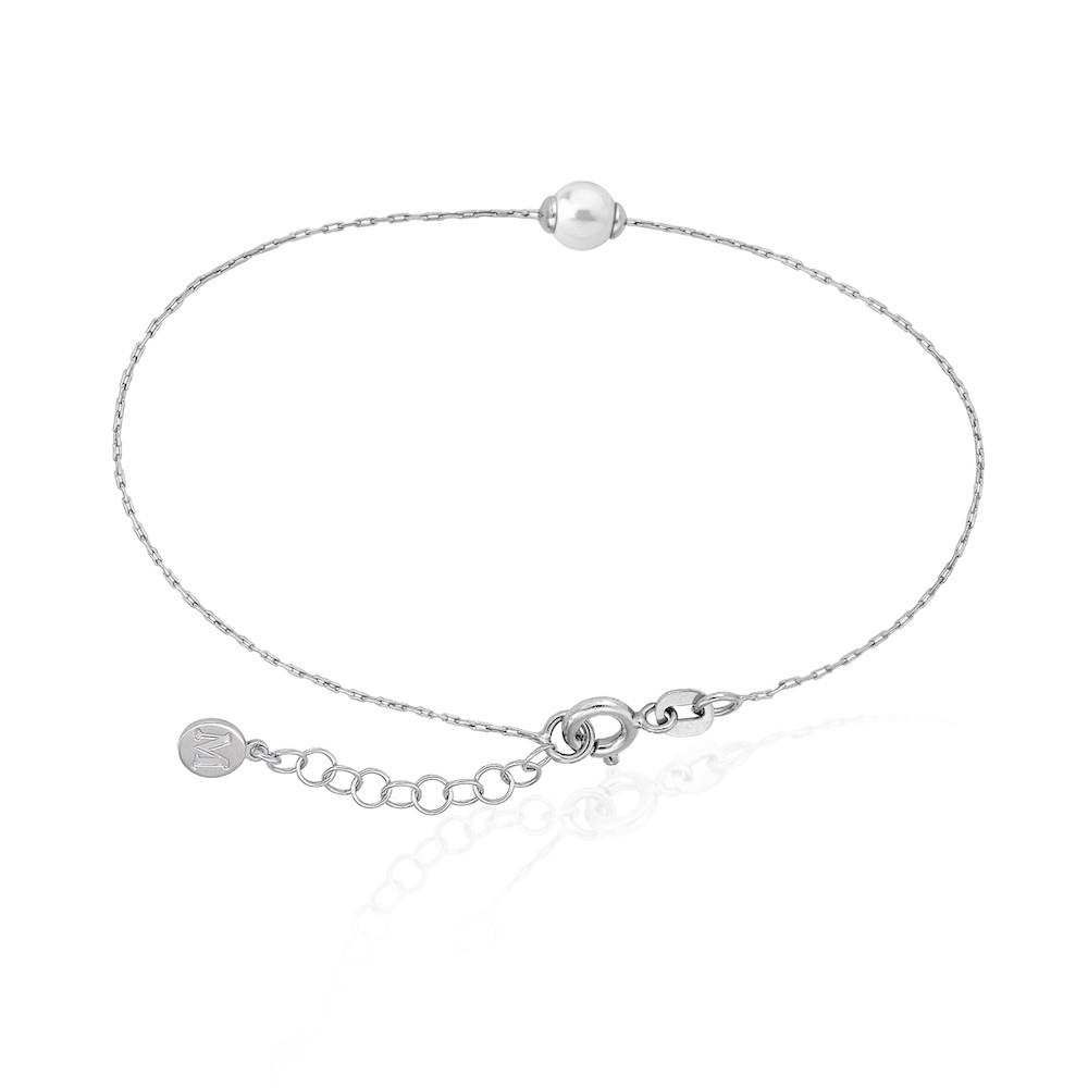 Pulsera Perlas Plata Cíes