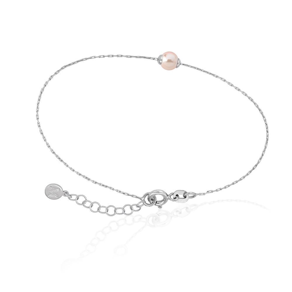 Pulsera Perlas Plata Cíes