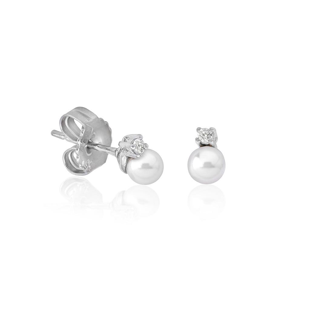 Pendientes Cíes Blanco + Circonita