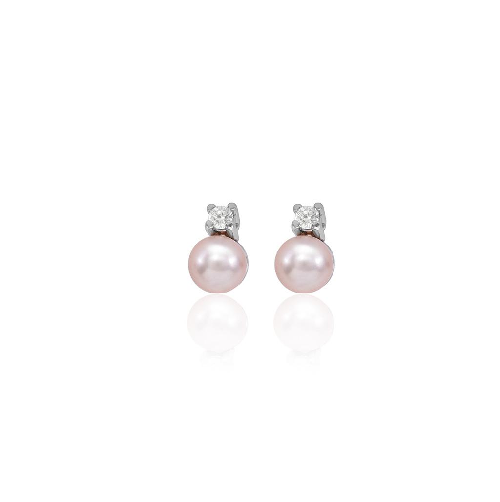 Pendientes Cíes Rosa + Circonita