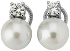 Pendientes Selene Blanco 8MM
