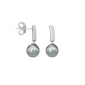 Pendientes Espiga Gris