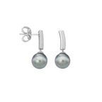 Pendientes Espiga Gris