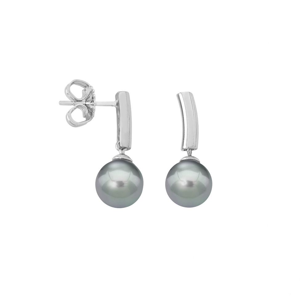Pendientes Espiga Gris