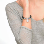 Pulsera Cuero y Perla Majorica Córcega