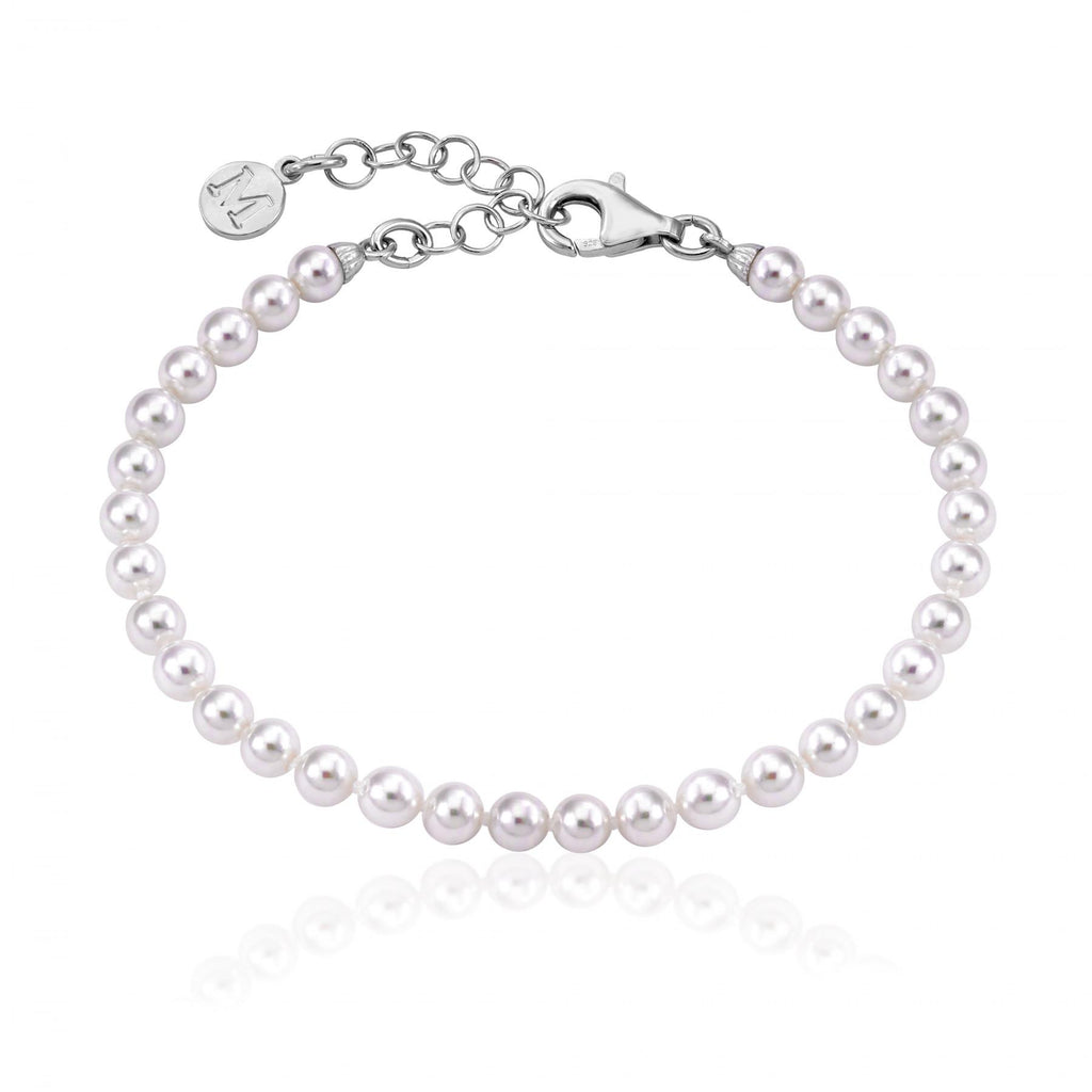 Pulsera Plata y Perla Ballet