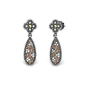 Pendientes Princess Tale. Marrón