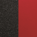 Banda de Piel Negro Glitter / Rojo