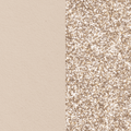 Banda de Piel Crema / Dorado Glitter
