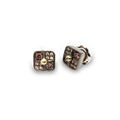 Pendientes Choco Cool. Cuadrado