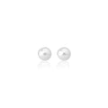 Pendientes Lyra Perla Blanca Rodio