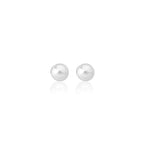 Pendientes Lyra Perla Blanca Rodio