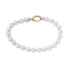 Pulsera Perlas Lyra. Dorado