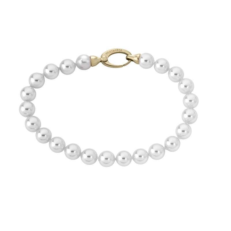 Pulsera Perlas Lyra. Dorado